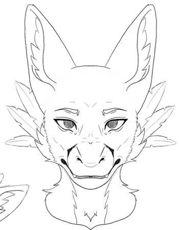 Line-art Head Shot